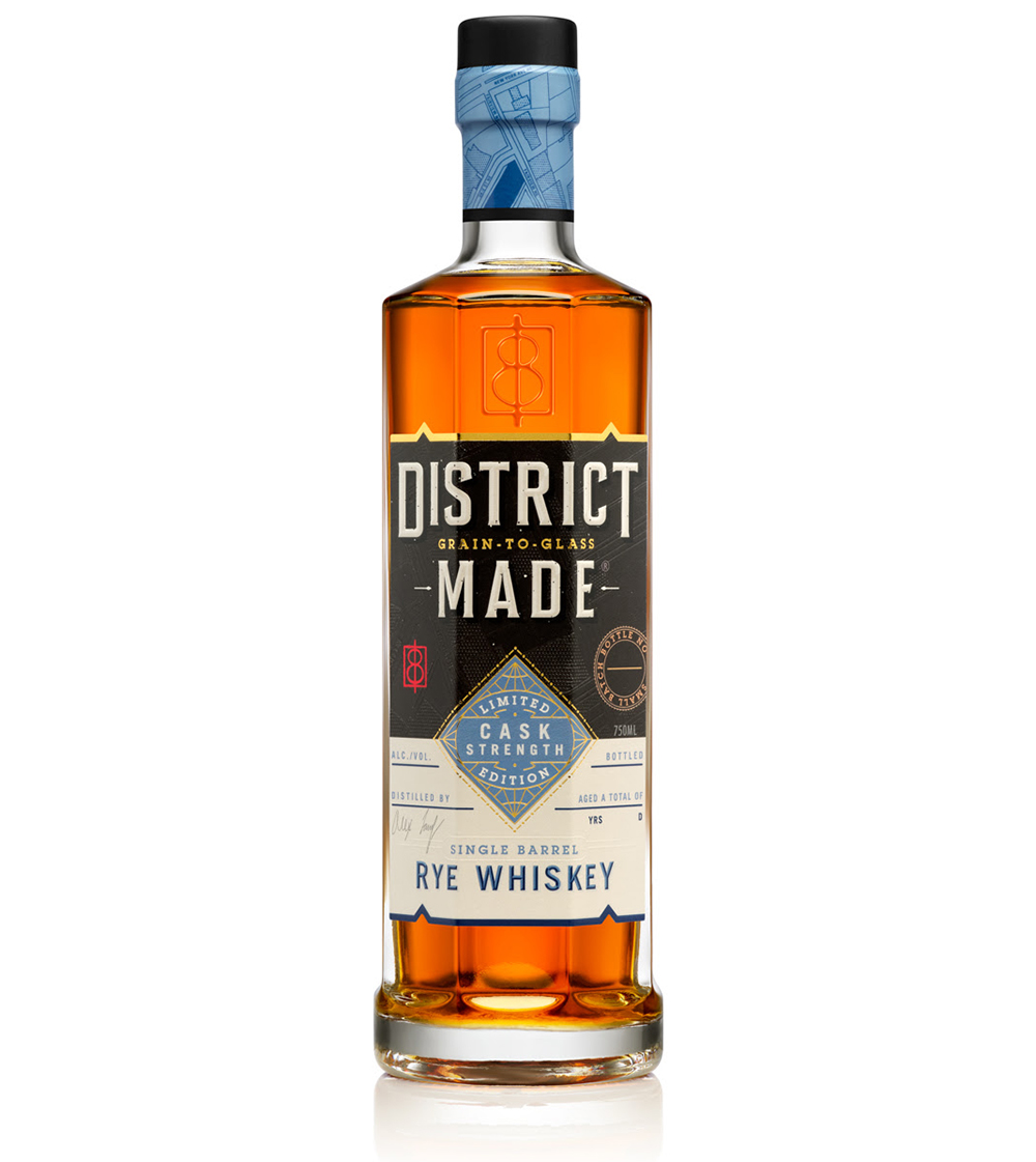 One Eight Distilling Releases District Made Single Barrel Cask Strength Rye Whiskey Craft 2126